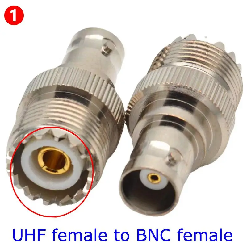 SL16 UHF PL259 SO239 To Q9 BNC Male Female Connector Mini UHF To BNC 4hole Flange 90 Degree Right Angle RF Coax Converter Brass