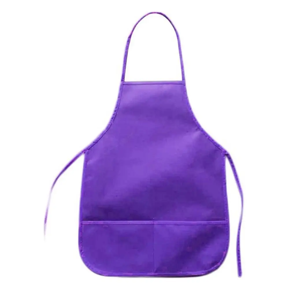 Waterproof Non-Woven Fabric For Cooking Kitchen Bib Children Aprons  Painting Apron Arts Crafts