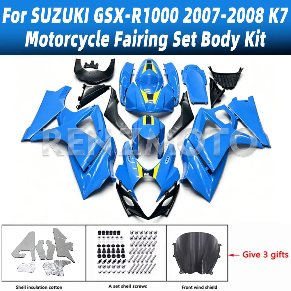 

For Suzuki GSX-R 1000 2007-2008 K7 Motorcycle Fairing Set Body Kit Plastic Guard Plate GSXR 1000 Accessories Shell