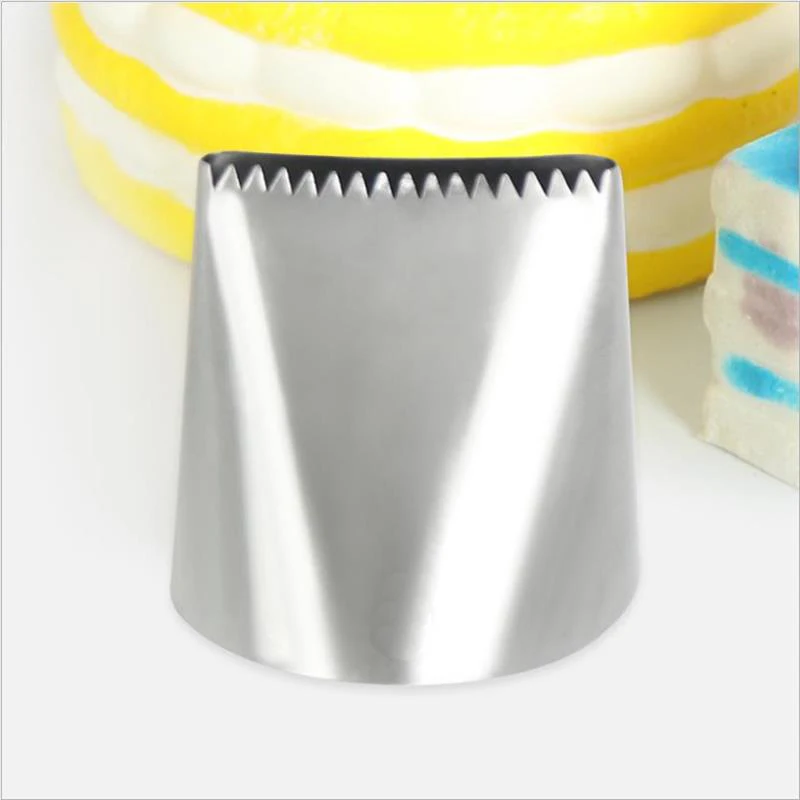 Extra Large Stainless Steel Cake Decorating Nozzle DoubleSided Icing Tip Baking Perfect for Home Kitchens Bakeries Restaurants