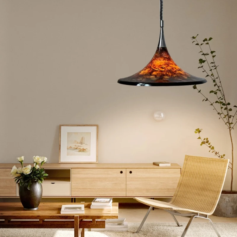 Fer LED lustre moderne Style artistique suspension Restaurant étude couloir éclairage lampes décoration de la maison accessoires