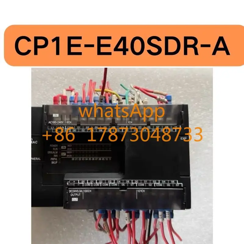 

Подержанный контроллер ПЛК CP1E-E40SDR-A протестирован в порядке с неповрежденной функцией.