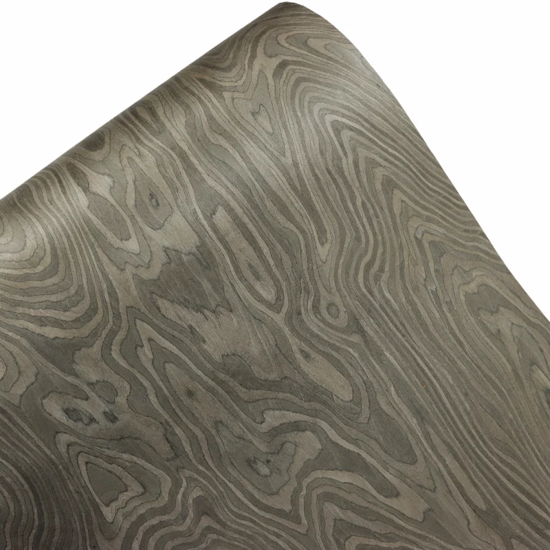 High-End Hand-Applied Wood Veneer Decorative Panel Real Wood Design for Hotel Furniture Cabinet Electric Guitar Style