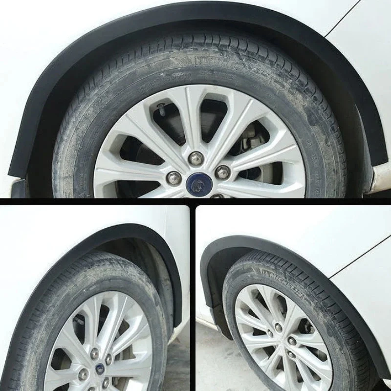 Dekorative Lippen aus Kohlefaser für Radbögen, Auto-Karosserie-Styling, Radlaufverkleidungen, schwarzer Kunststoff im Carbonfaser-Look – Detail 4