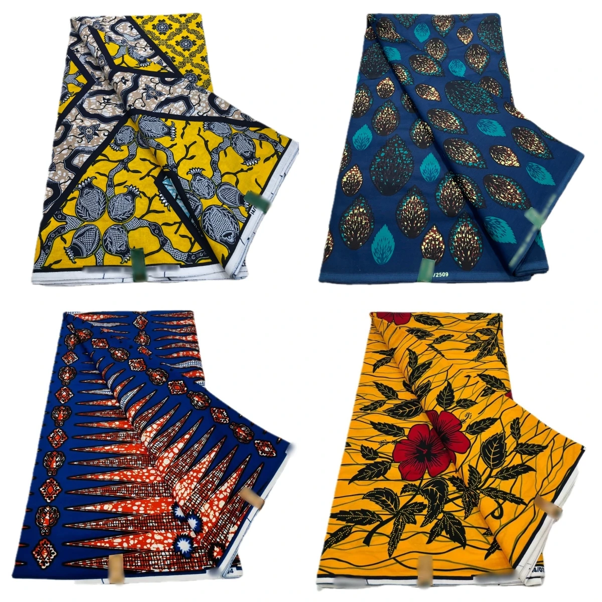 

African Fabric Wax Ankara Block Print Veritable Wax Nigerian Batik Fabric Dutch Pagne 100% Cotton For Sewing Clothes