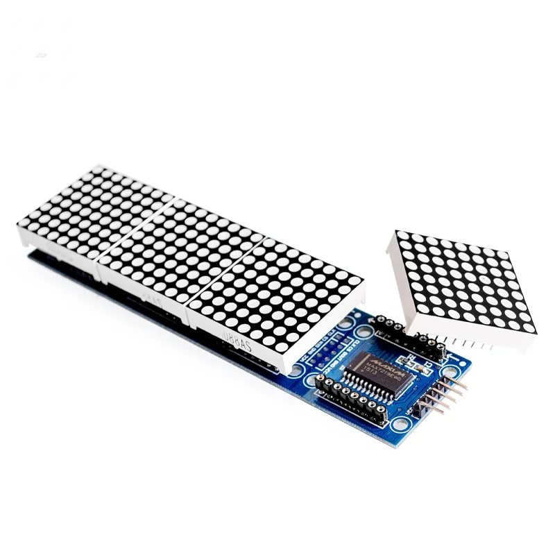 MAX7219 Dot Matrix Modul für Arduino Mikrocontroller 4-in-1-Display mit 5P Leitung