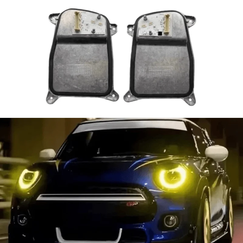 Yellow Angel Eye DRL Board For 2019 2020 2021 Mini Cooper F55 F56 F57 Clubman F54 LCI LED Headlight Daytime Running Light Module