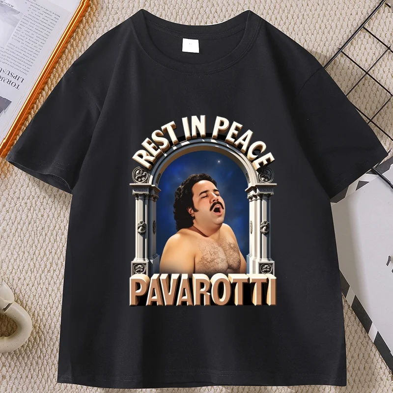 Funny Ron Jeremy T-Shirt Meme Tee Shirt Rude Opera Tenor T Shirt Casual Loose Cotton Short Sleeve Tshirt Streetwear