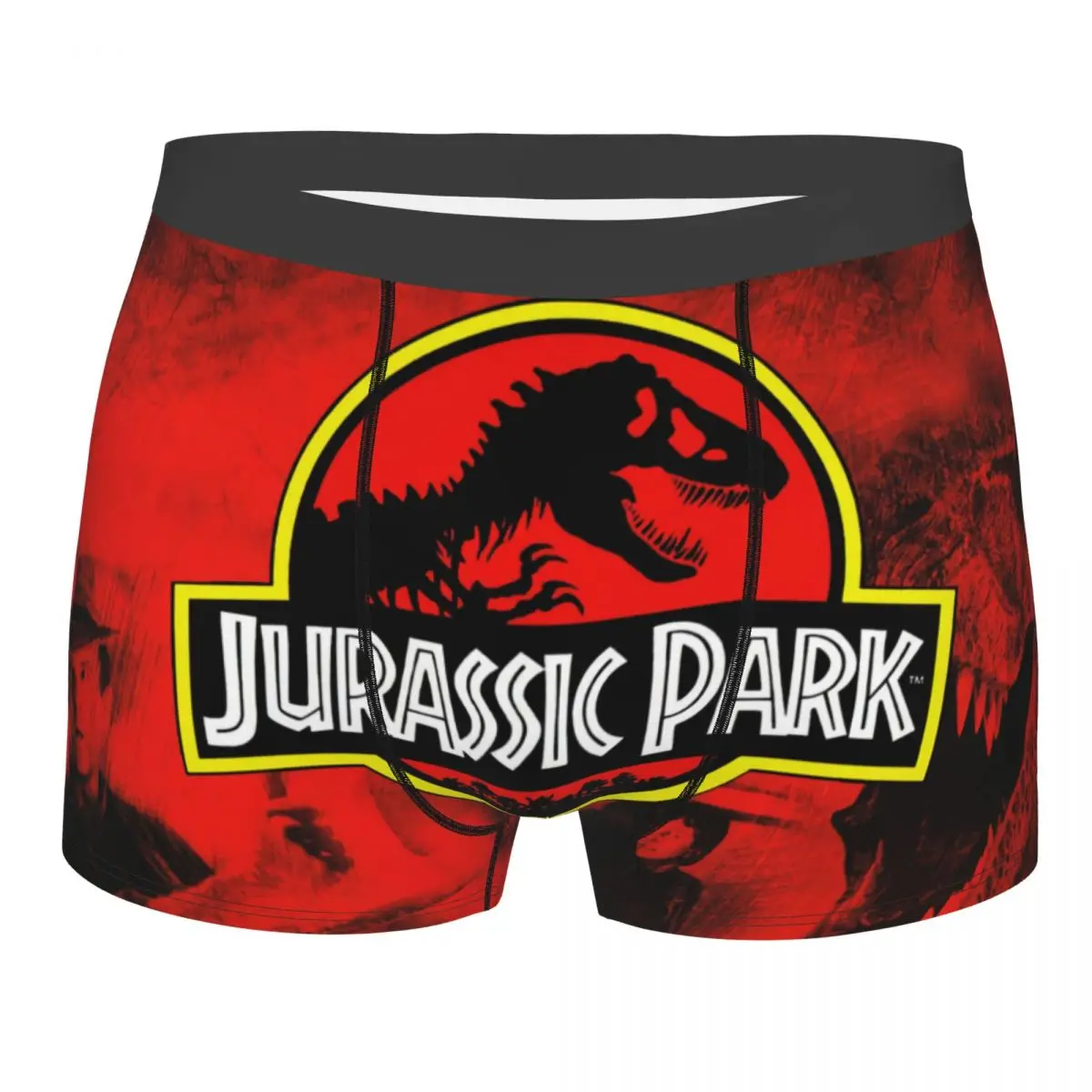 

Funny Dinosaur World Jurassic Park Boxers Shorts Panties Male Underpants Breathable Briefs Underwear