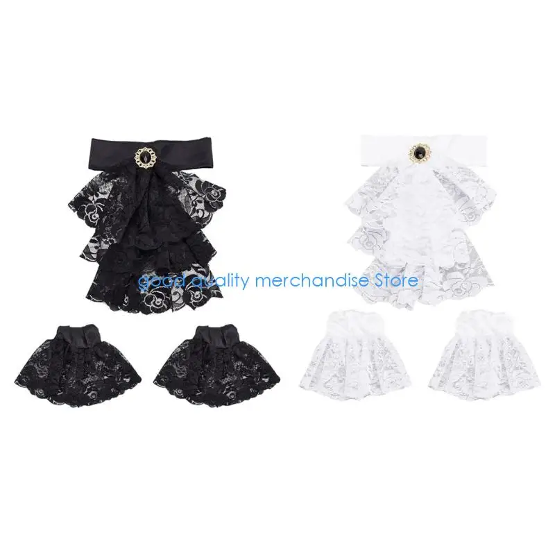 y5jd-wrist-cuffs-choker-cosplay-ruffled-shawl-elizabethan-collar-medieval-cosplay