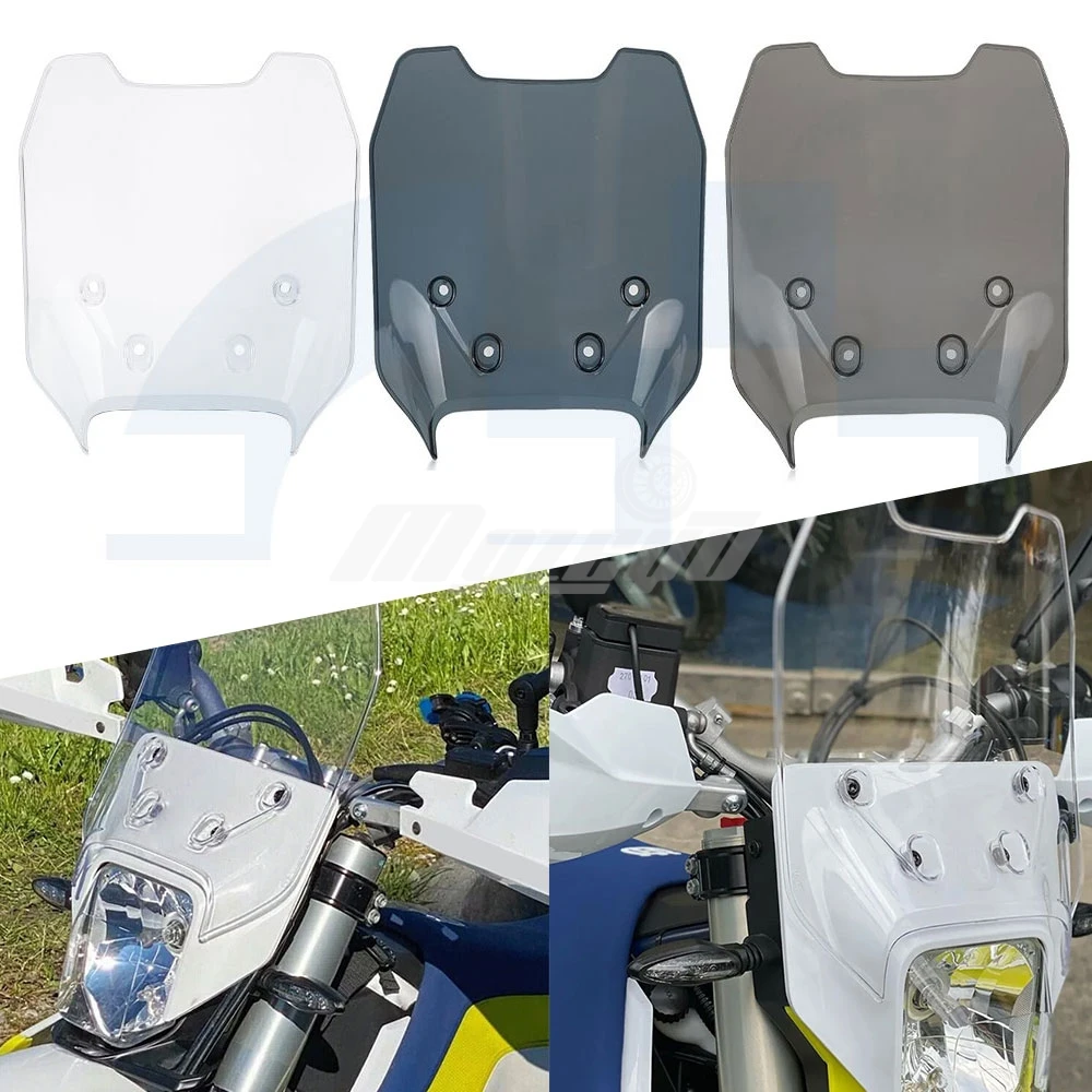 For Husqvarna TC125 TC250 TE150 TE150i TE250 TE250i TE300 TE300i 2020-2025 Front Windscreen Windshield Wind Shield Deflector