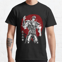 Kenshiro's Fury Fist Of The North Star's Explosive Power 80s Anime hokuto no ken manga Kenshiro T-shirt large size Adult Tops
