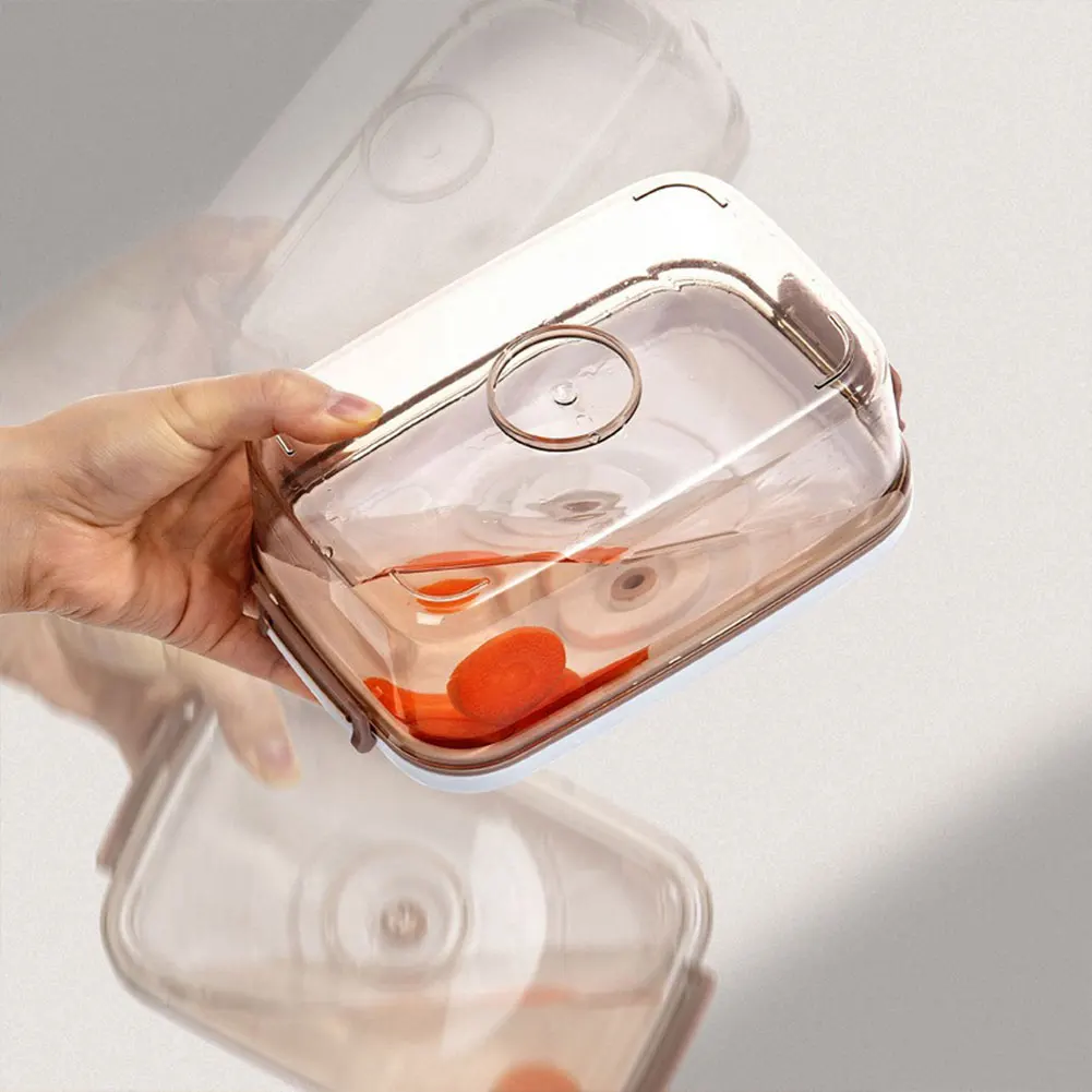 صندوق تخزين الطعام المفرغ مع مضخة تفريغ حاوية طازجة مع لوحة تصريف قابلة للإزالة صندوق حفظ الطعام محكم الغلق