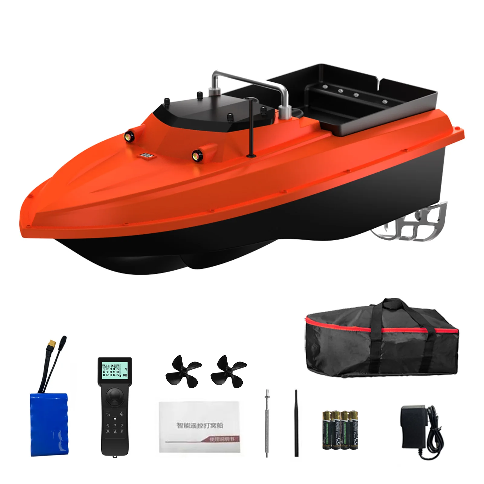 Barco de cebo RC GPS velocidad, antena Dual liberación automática
