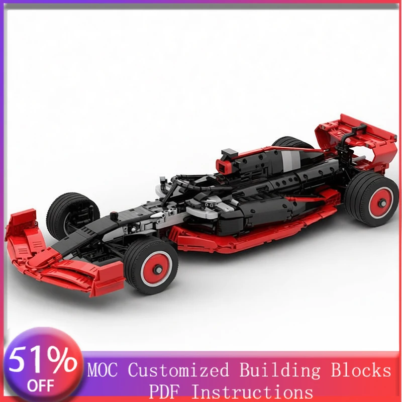3180 PCS Sports Car Simulated V6 engine MOC Customize Modular Building Block Design Creative Design DIY Boys Toy Christmas Gift