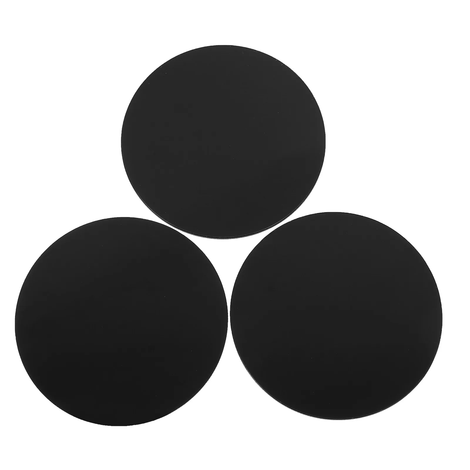 10pcs Black Acrylic Round Bases 2MM Thickness 8CM Diameter For Mini Figures DIY Craft Small Size Plastic Plates