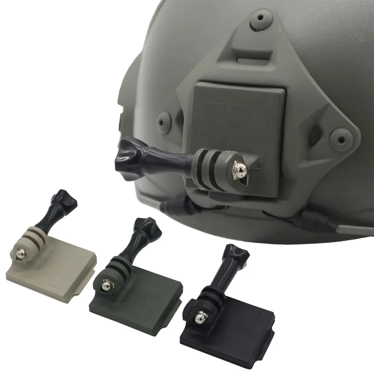 FAST/MICH/NVG Helmet Accessories - Tactical Helmet Base Adapter - Fixed Mount for GoPro Hero Action Camera