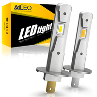 AILEO 2Pcs 200W 10000LM H1 LED Lamps 3000K 6000K H1 Led Fog Light Bulb Design Wireless For Car CSP DRL 7035 Chip Yellow White