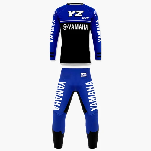 Imagen 1 del producto 2026 nuevo azul marino Yamaha nuevo MXGP 450F Super Motocross Racing Jersey hombres mujeres de gran tamaño transpirable y traje de montar de secado rápido