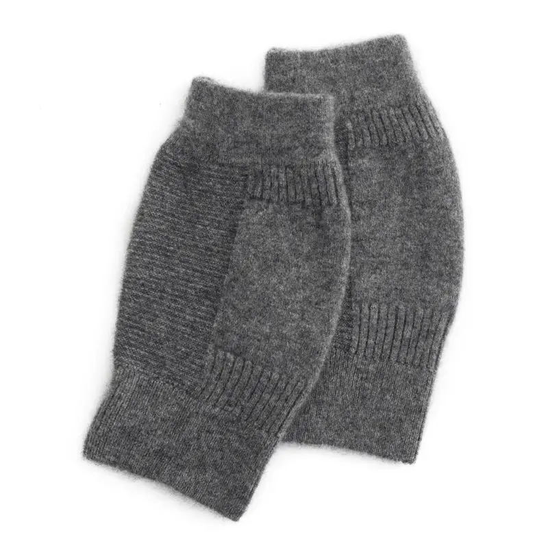 Autumn and Winter Thickened 100% Cashmere Knee Pads Warm Knitted Knee Pads Cold Protection Old Cold Legs Short Leg Warmers