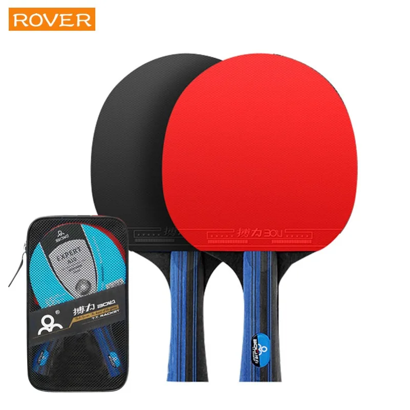 

Professional Table Tennis Rackets High Performance Sets with Rackets & Carrying Case Training Pure Solid Wood High Elasticity