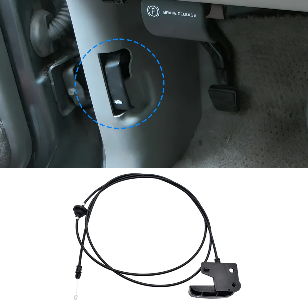 

Car Hood Latch Release Cable with Handle for 1999-2006 Chevy Silverado GMC Sierra 15142953 OEM 142953