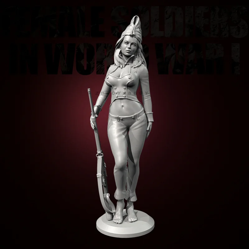 

38mm 50mm 75mm Women Soldiers In Wwi Resin Model Figure Gk Micro Miniature 3d Printed White Model Toy Unassembled And Unpainted