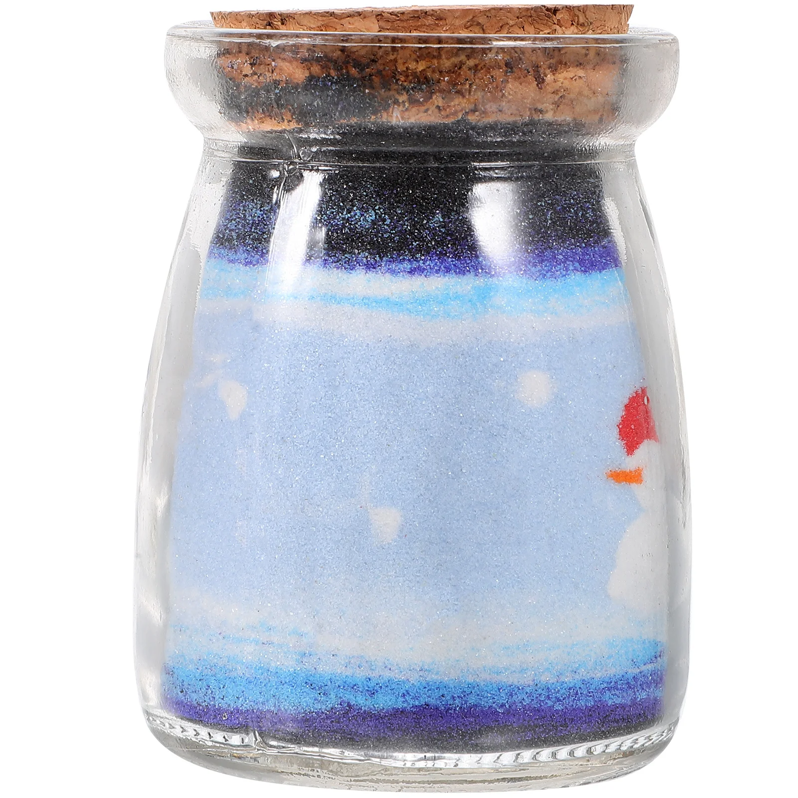 

Romantic Sand Art Bottle Glass Cork Stopper Durable Glass Craft Small Gift for Friends Home Office Decoration Sand Art Bottles