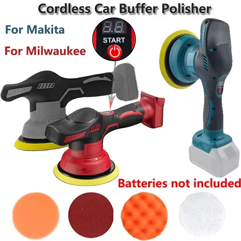 

Car Buffers and Polishers Kit Replacement For Dewalt/Makita/Milwaukee18VLi-ionBattery Polisher 8 Position Adjustable Waxing Tool