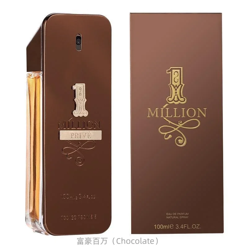 100ml Original Million Gold Hombre Perfume Lasting Strong Masculine Men Taste Strong Spicy Pheromone Cologne Body Spray