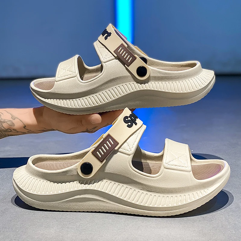 

Мужские летние повседневные спортивные сандалии 2-в-1 с толстой нескользящей мягкой подошвой для активного отдыха, новинка 2026 года