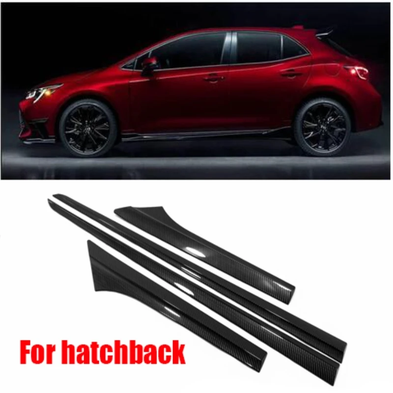 For Toyota Corolla Hatchback Sedan  2019-2022 Side Door Body Molding Line Cover Trim Protector Decoration Exterior Accessorie