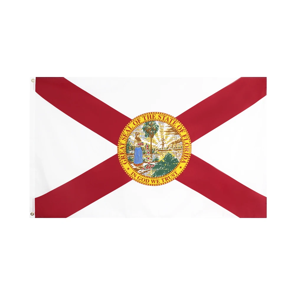 60×90 90x150 120×180CM Florida Flag Polyester Printed Banner US state Tapestry For Decor