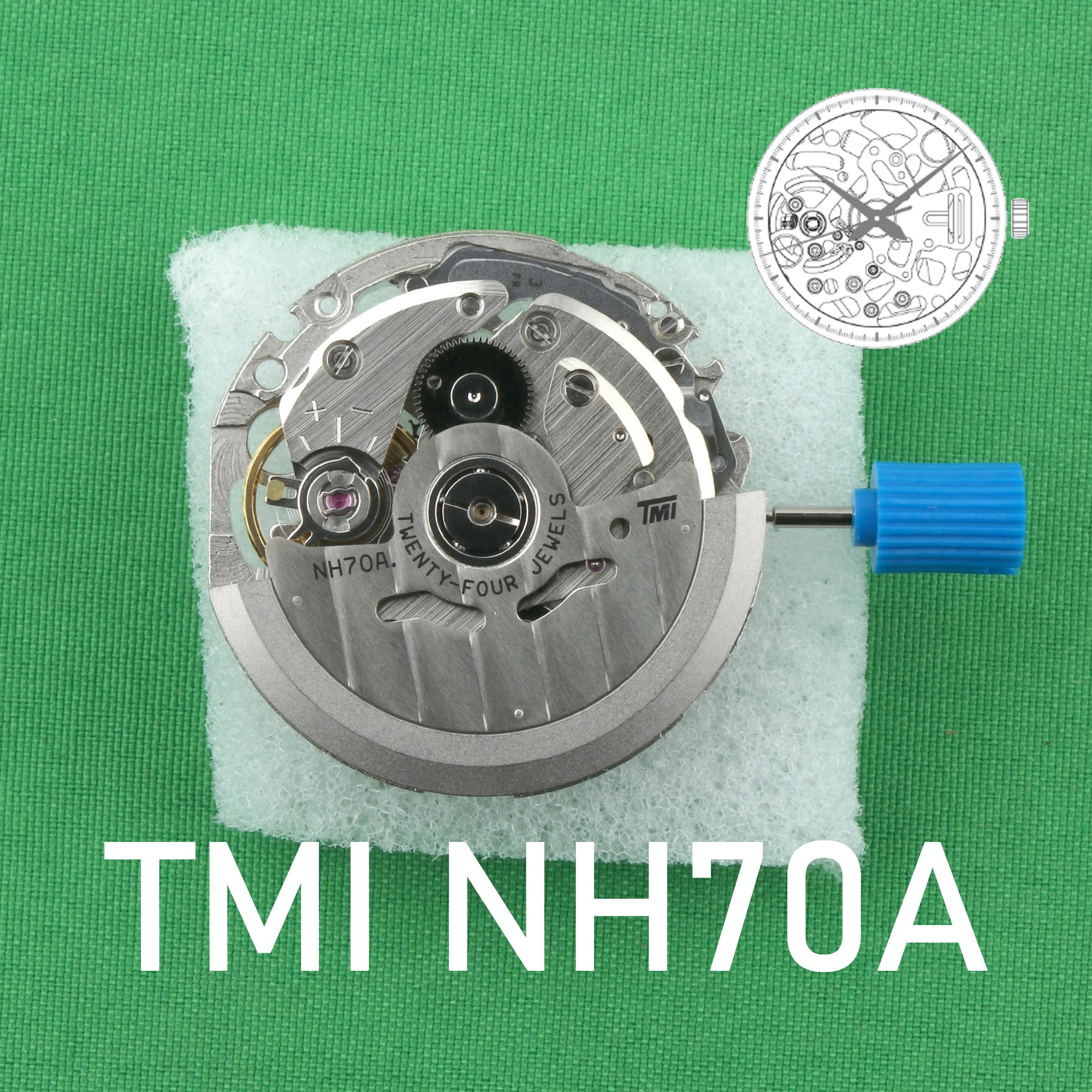 استبدال حركة ميكانيكية أوتوماتيكية أصلية من اليابان ، حركة TMI ، تعديل Seiko ، NH70 ، NH70A