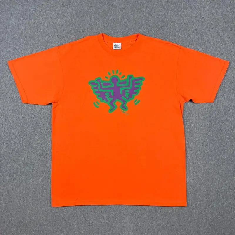 VTG Pop Shop T-Shirt Mens XL Keith Haring Angel Devil Graffiti Art NYC USA