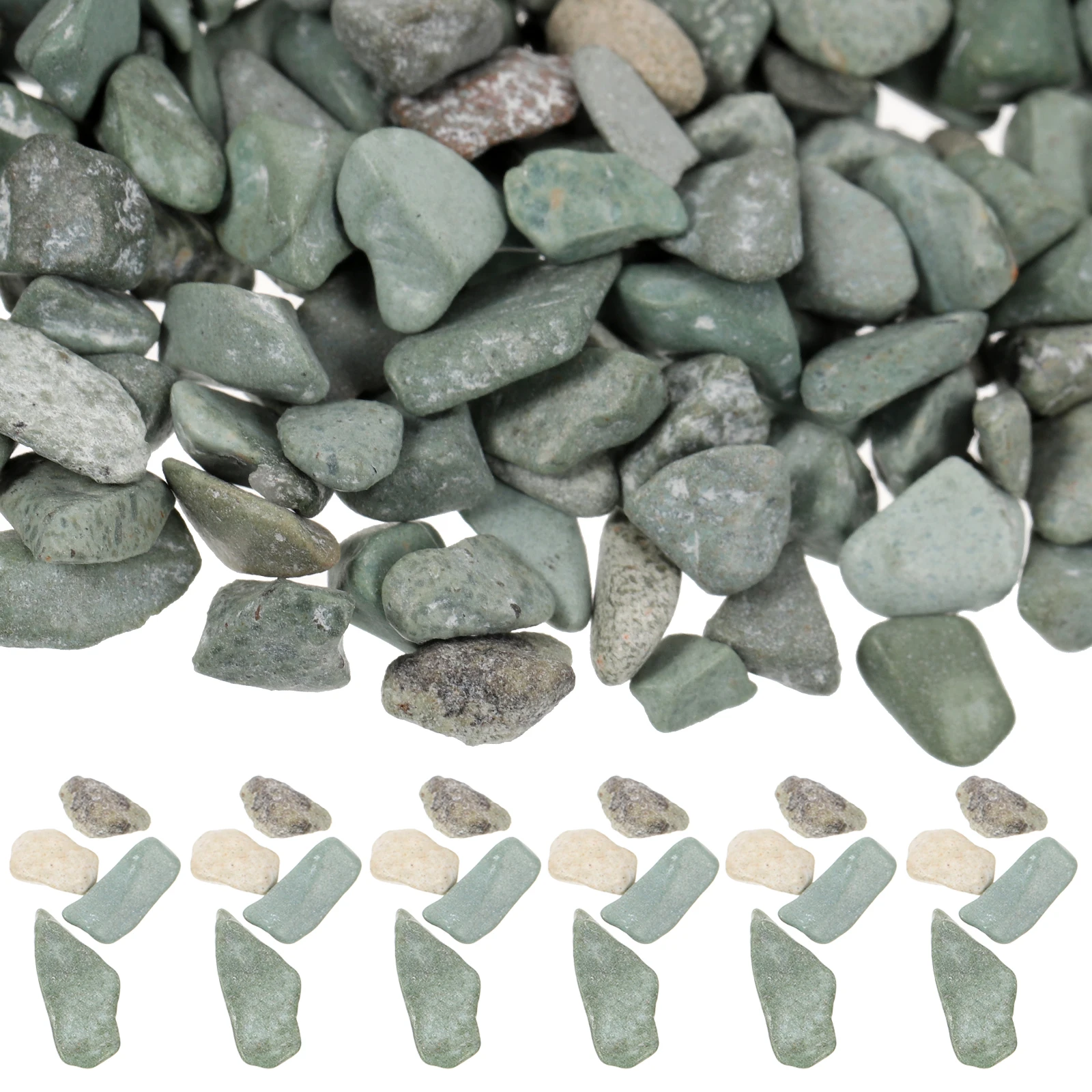 

Natural Decorative Stones for Aquarium Terrarium Sand Table Microlandscape Pebbles Mini Garden Rock Kit