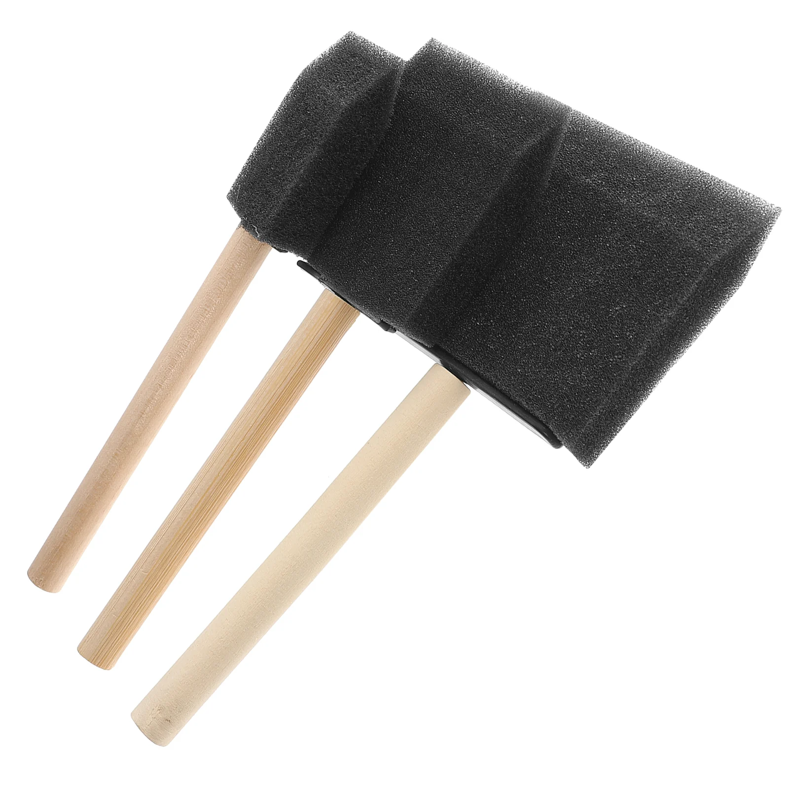 

Painting Stuff Sponge Brush Supplies Drawing Tool Black Wooden Tools for Painters