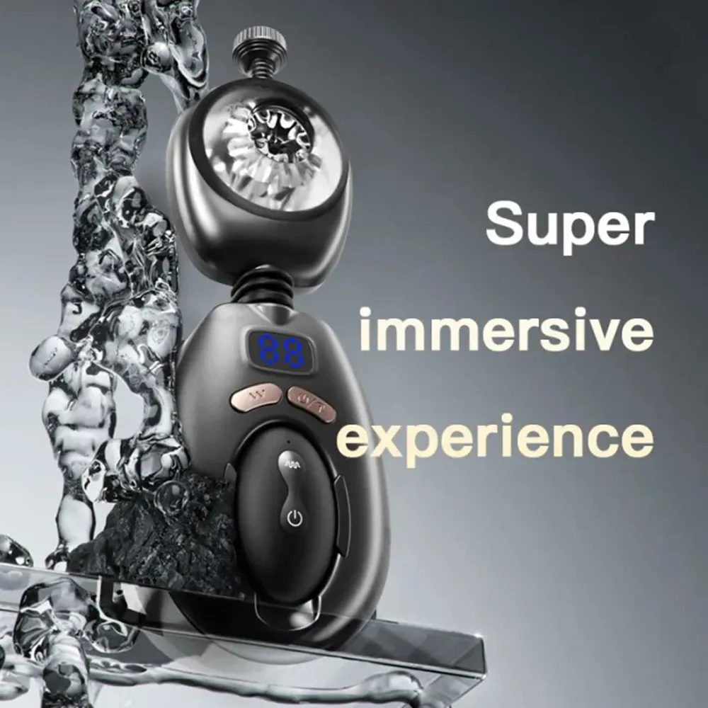 يمكن ارتداؤها التلقائي ذكر معدات الاستمتاع واللعب الجنسي التوجه الدورية الأيدي الحرة جيب كس آلة الجنس