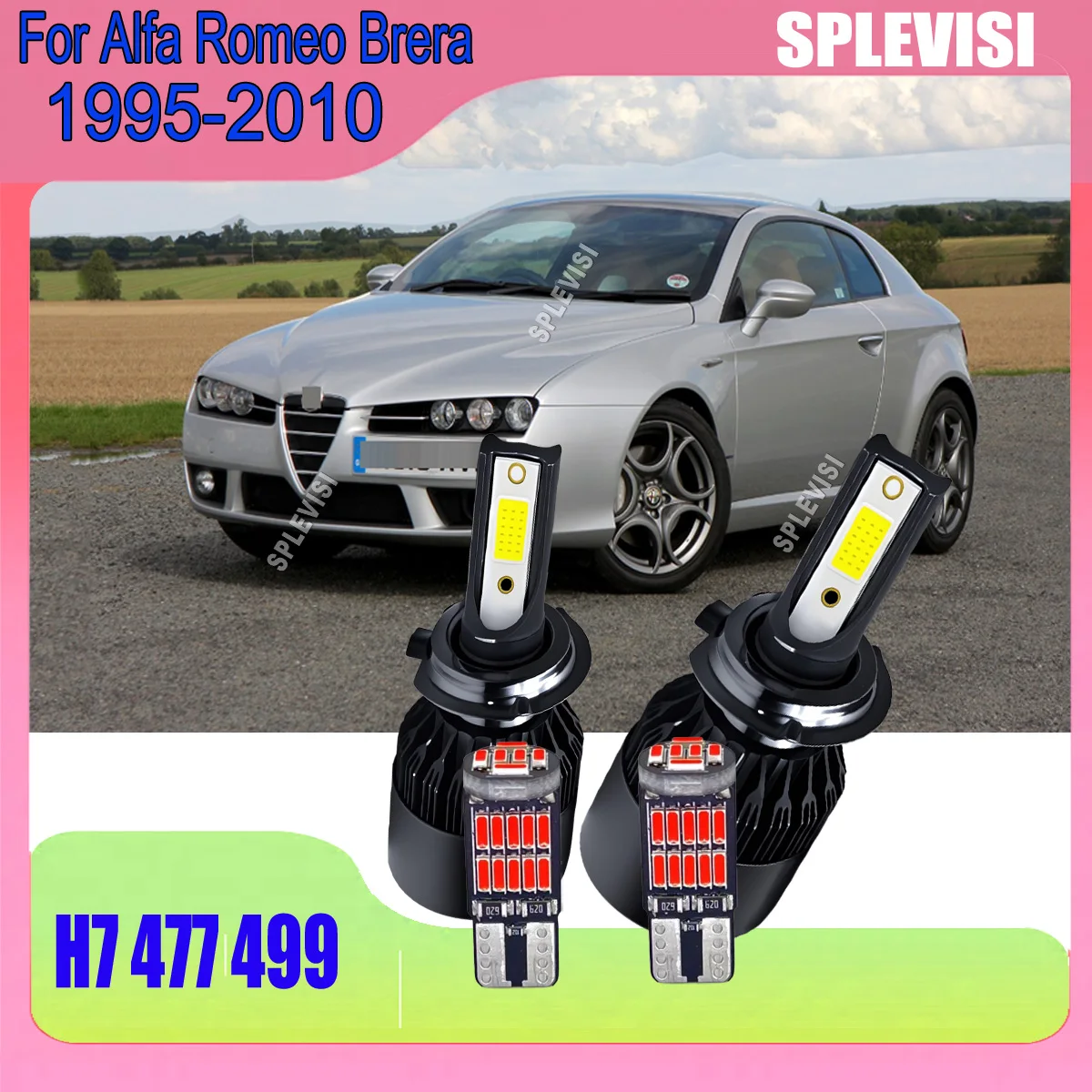 

LED H7 Headlight Conversion Kit - White Light, High Efficiency, Perfect Fit For Alfa Romeo Brera 1995 1996 1997 1998 1999 -2010