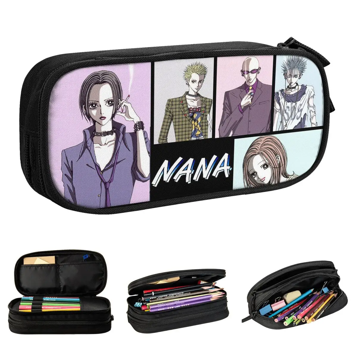 

Nana Osaki Komatsu Shinichi Pencil Cases Anime Manga Pen Box Pencil Bags Kids Big Capacity School Supplies Gifts Pencil Box