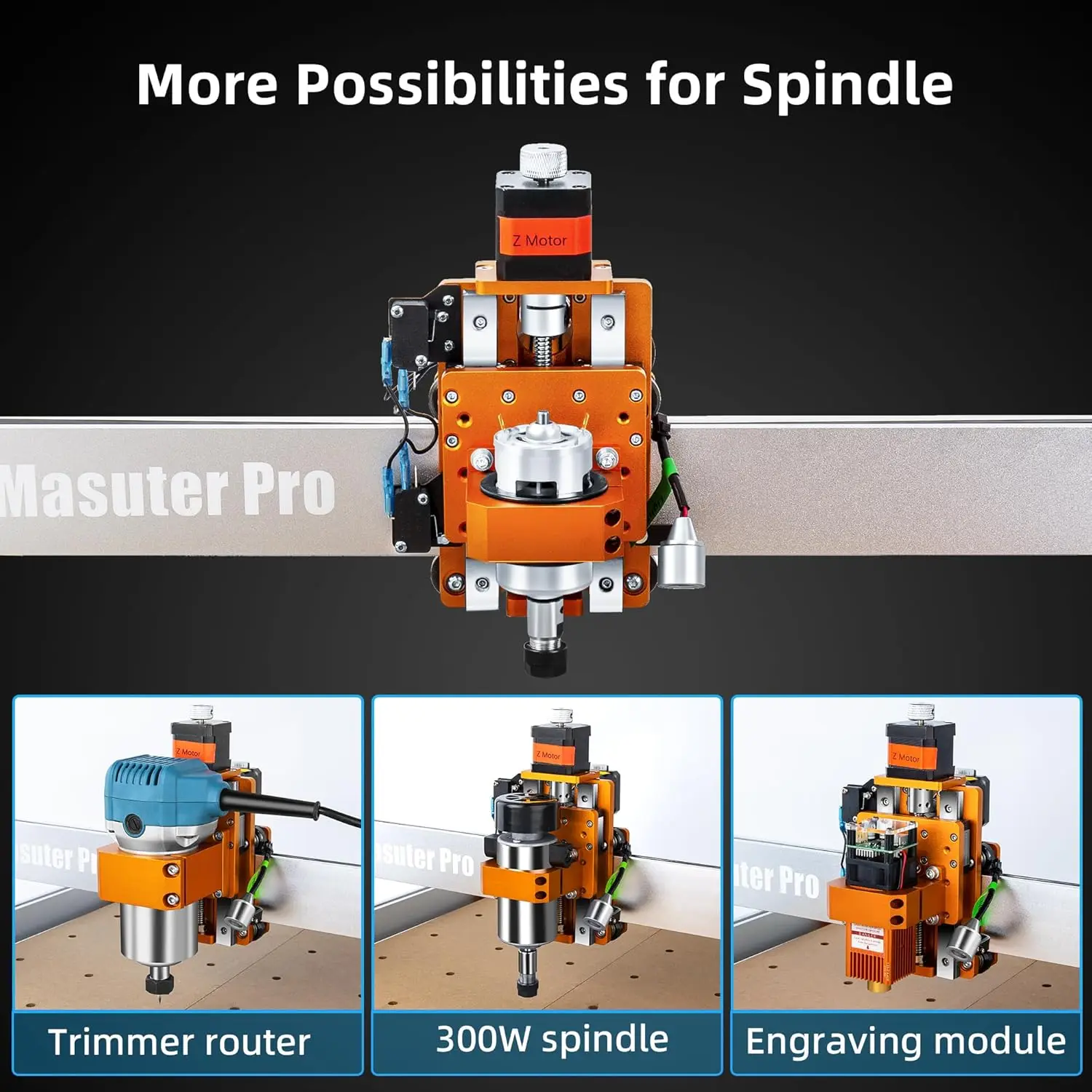 Router Machine, Upgraded 3-Axis Engraving All-Metal Milling Machine for Wood Acrylic MDF Nylon Carving