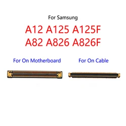 10 stks/partij Voor Samsung Galaxy A12 A125 A125F A125DS A82 A826 A826F Lcd-scherm FPC Connector Poort Op moederbord/Flex Kabel