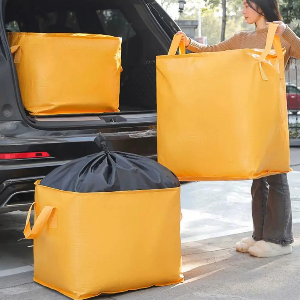 

Storage Bag with Reinforced Handle Large Capacity Dustproof Moisture-Proof Organizer Thickened Oxford Cloth Storage Pouch