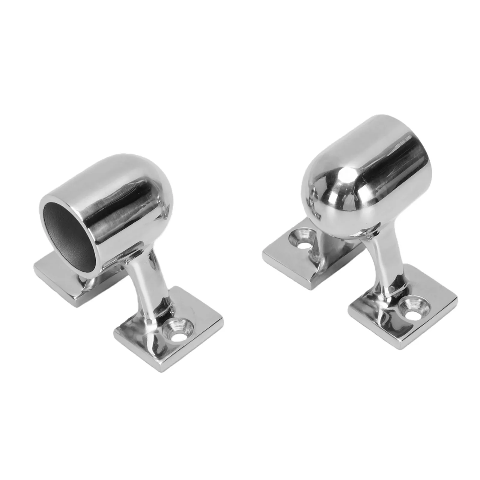 2pcs Boat Hand Rail Fitting 1in OD Tube 90 Degree End Stanchion Marine Railing Support Bracket Hardware Marine Railing Fittings
