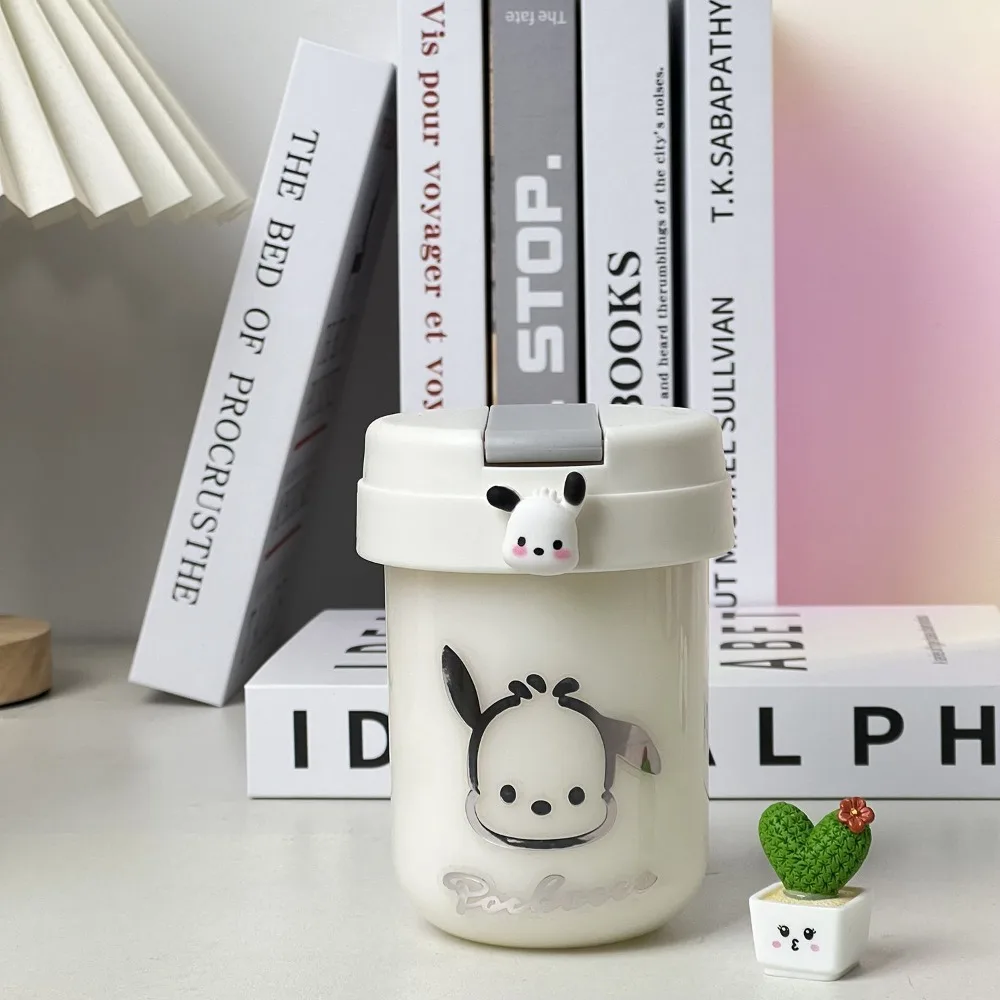 Instagram ถ้วยพลาสติกที่เรียบง่ายและดูสูงน่ารักขนาดเล็กและมินิขวดน้ํานักเรียนแบบพกพาถ้วยฟางและคู่รัก