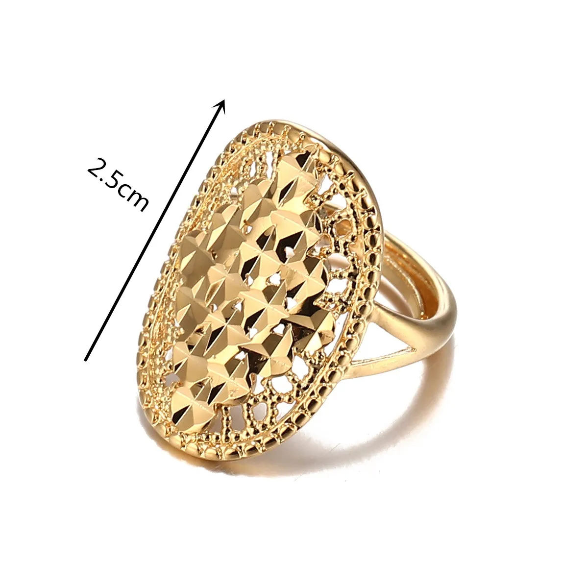 Arab Free Size Rings for Women Teenager Middle East Dubai Wedding Ring Ethiopian African Party Gift