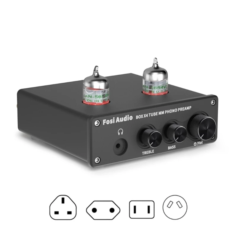 

Phono Preamp with Double 5654W Vacuum Tube Preamplifier Tube Preamp Dropship