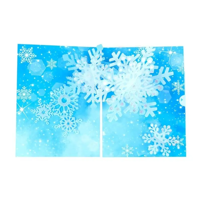 

3D Snowflake Popup Christmas Card Kids Christmas Card 3D Christmas Card