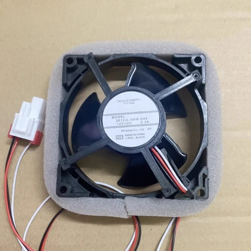 Suitable for Samsung refrigerator cooling fan NMB-MAT MODEL 3612JL-04W-S49 12V 0.3A 9.2cm