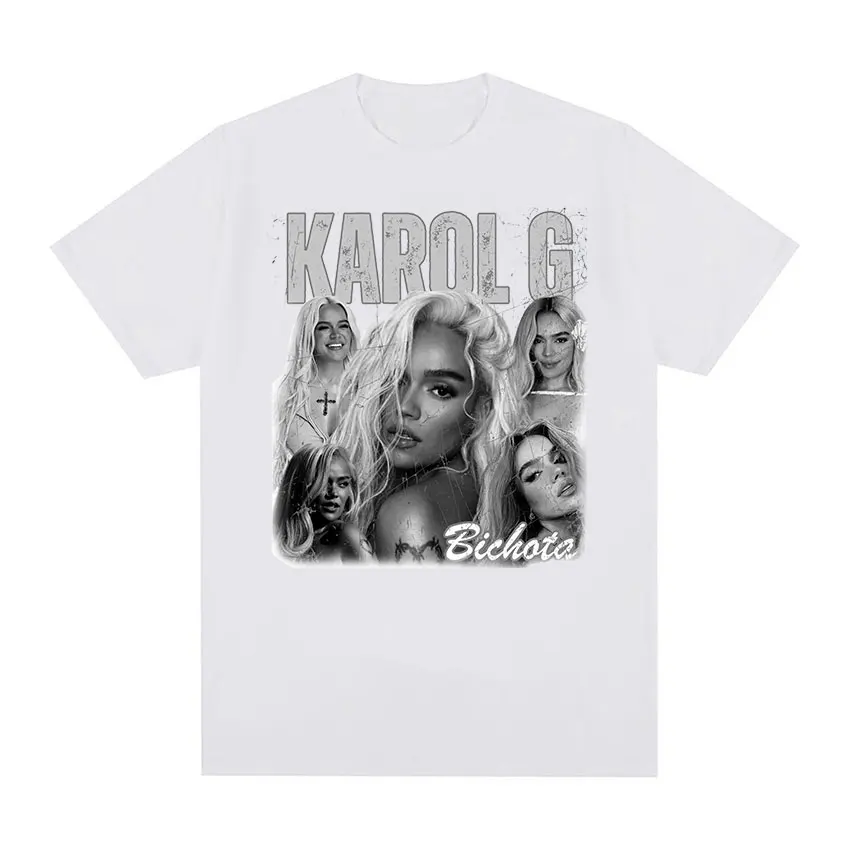 Vintage Karol G Manana Sera Bonito Graphic T Shirt Men Women\'s Hip Hop Gothic Short Sleeve T-shirts Clothing Oversized T-shirt